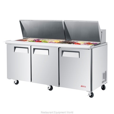 Turbo Air EST-72-30-N-V Refrigerated Counter, Mega Top Sandwich / Salad Unit