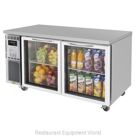 Turbo Air JUR-60-G-N Refrigerator, Undercounter, Reach-In