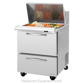 Turbo Air PST-28-12-D2-N Refrigerated Counter, Mega Top Sandwich / Salad Unit