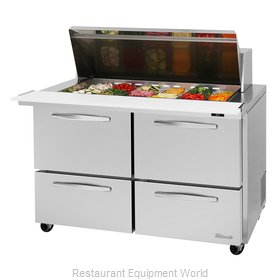 Turbo Air PST-48-18-D4-N Refrigerated Counter, Mega Top Sandwich / Salad Unit
