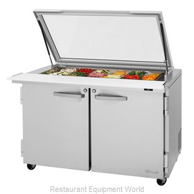 Turbo Air PST-48-18-N-GL Refrigerated Counter, Mega Top Sandwich / Salad Unit