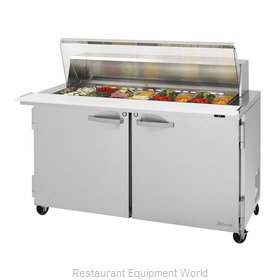 Turbo Air PST-60-24-N-CL Refrigerated Counter, Mega Top Sandwich / Salad Unit