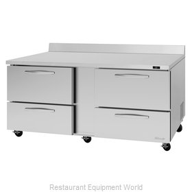 Turbo Air PWR-72-D4-N Refrigerated Counter, Work Top