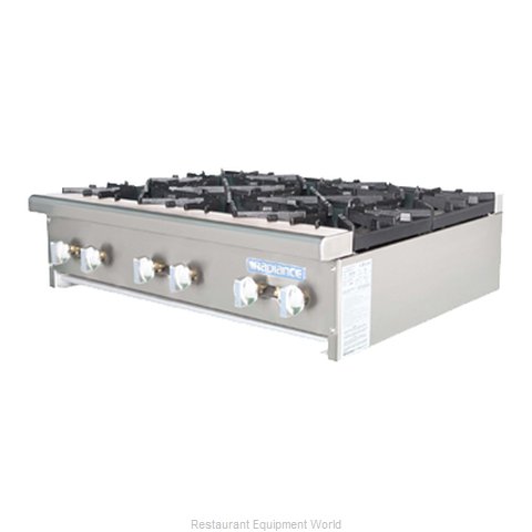 Turbo Air TAHP-36-6 Hotplate, Countertop, Gas