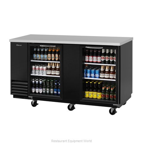 Turbo Air TBB-3SG-N Back Bar Cabinet, Refrigerated (Magnified)
