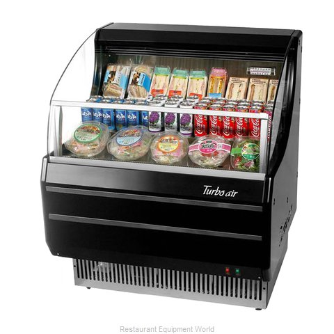 Turbo Air TOM-30SW(B)-N Merchandiser, Open Refrigerated Display