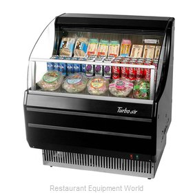 Turbo Air TOM-30SW(B)-N Merchandiser, Open Refrigerated Display