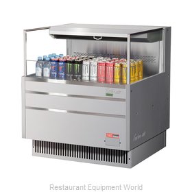 Turbo Air TOM-36L-UF-S-1S-N Merchandiser, Open Refrigerated Display