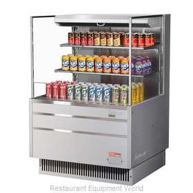 Turbo Air TOM-36L-UF-S-3S-N Merchandiser, Open Refrigerated Display