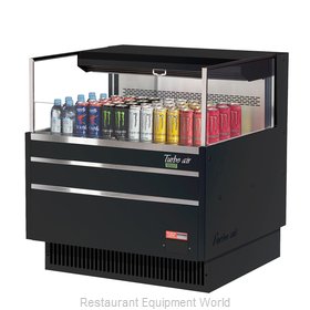 Turbo Air TOM-36L-UF-W(B)-1S-N Merchandiser, Open Refrigerated Display