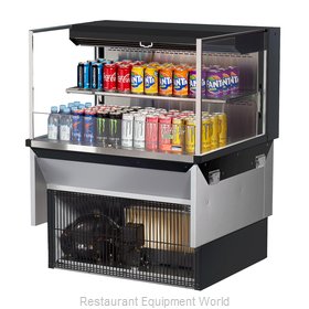 Turbo Air TOM-36L-UF-W(B)-2SI-N Display Case, Refrigerated, Drop In