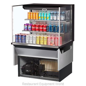 Turbo Air TOM-36L-UF-W(B)-3SI-N Display Case, Refrigerated, Drop In