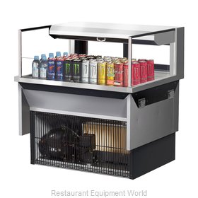 Turbo Air TOM-36L-UFD-S-1SI-N Display Case, Refrigerated, Drop In