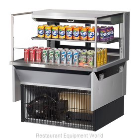 Turbo Air TOM-36L-UFD-S-2SI-N Display Case, Refrigerated, Drop In
