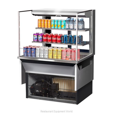 Turbo Air TOM-36L-UFD-S-3SI-N Display Case, Refrigerated, Drop In