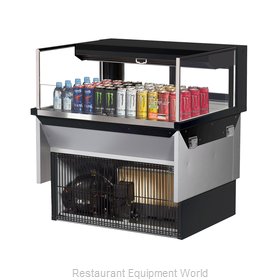 Turbo Air TOM-36L-UFD-W(B)-1SI-N Display Case, Refrigerated, Drop In