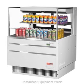 Turbo Air TOM-36L-UFD-W(B)-2S-N Merchandiser, Open Refrigerated Display