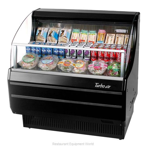 Turbo Air TOM-40SW(B)-N Merchandiser, Open Refrigerated Display