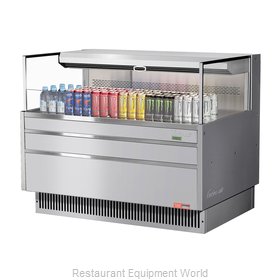 Turbo Air TOM-48L-UF-S-1S-N Merchandiser, Open Refrigerated Display