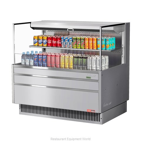 Turbo Air TOM-48L-UF-S-2S-N Merchandiser, Open Refrigerated Display