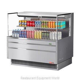 Turbo Air TOM-48L-UF-S-2S-N Merchandiser, Open Refrigerated Display