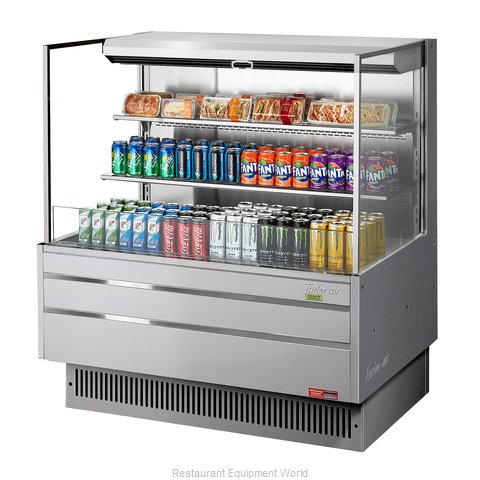 Turbo Air TOM-48L-UF-S-3S-N Merchandiser, Open Refrigerated Display
