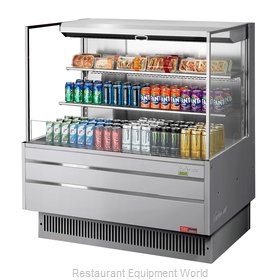 Turbo Air TOM-48L-UF-S-3S-N Merchandiser, Open Refrigerated Display