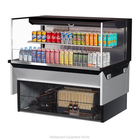 Turbo Air TOM-48L-UF-W(B)-2SI-N Display Case, Refrigerated, Drop In