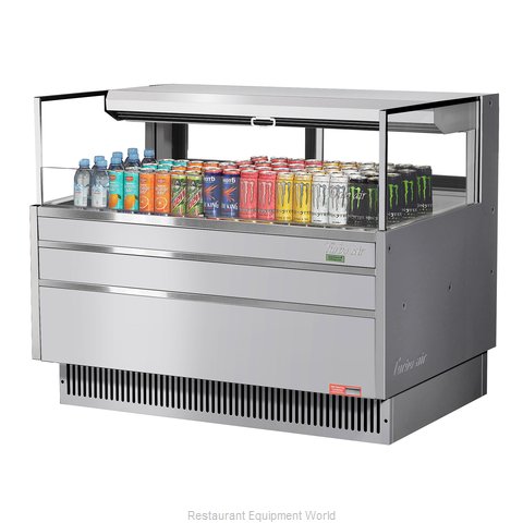 Turbo Air TOM-48L-UFD-S-1S-N Merchandiser, Open Refrigerated Display