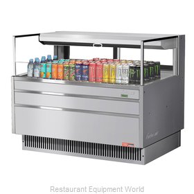 Turbo Air TOM-48L-UFD-S-1S-N Merchandiser, Open Refrigerated Display