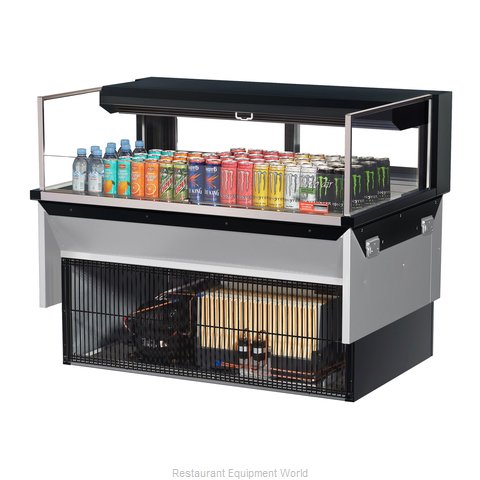 Turbo Air TOM-48L-UFD-W(B)-1SI-N Display Case, Refrigerated, Drop In