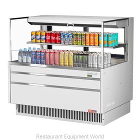 Turbo Air TOM-48L-UFD-W(B)-2S-N Merchandiser, Open Refrigerated Display