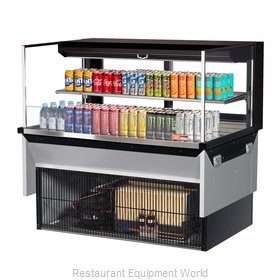 Turbo Air TOM-48L-UFD-W(B)-2SI-N Display Case, Refrigerated, Drop In