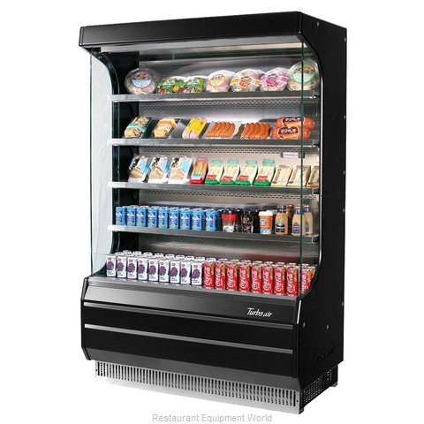 Turbo Air TOM-50W(B)-N Merchandiser, Open Refrigerated Display