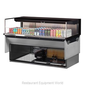 Turbo Air TOM-60L-UF-W(B)-1SI-N Display Case, Refrigerated, Drop In