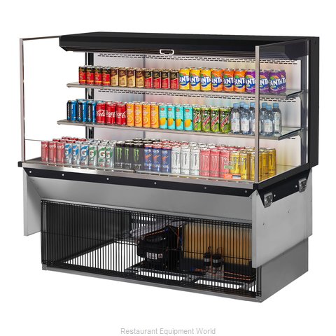 Turbo Air TOM-60L-UF-W(B)-3SI-N Display Case, Refrigerated, Drop In