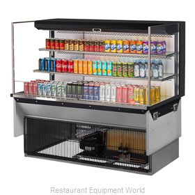 Turbo Air TOM-60L-UF-W(B)-3SI-N Display Case, Refrigerated, Drop In