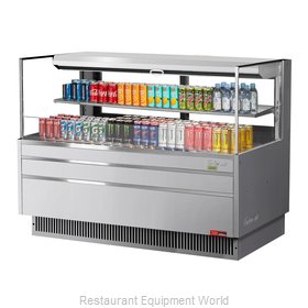 Turbo Air TOM-60L-UFD-S-2S-N Merchandiser, Open Refrigerated Display