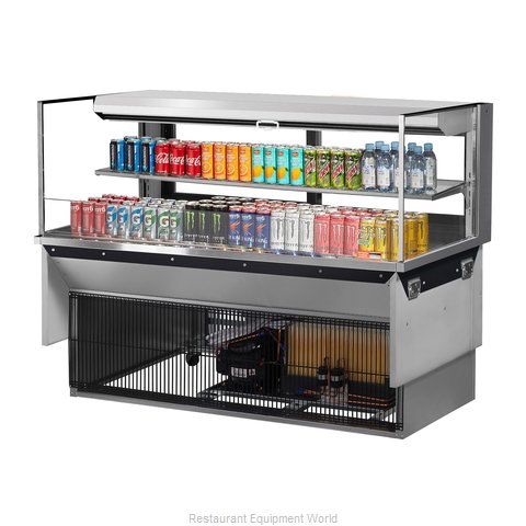 Turbo Air TOM-60L-UFD-S-2SI-N Display Case, Refrigerated, Drop In