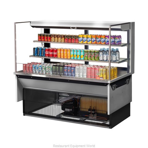 Turbo Air TOM-60L-UFD-S-3SI-N Display Case, Refrigerated, Drop In