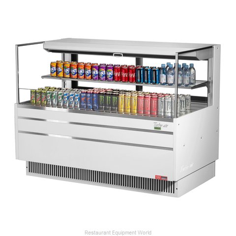 Turbo Air TOM-60L-UFD-W(B)-2S-N Merchandiser, Open Refrigerated Display