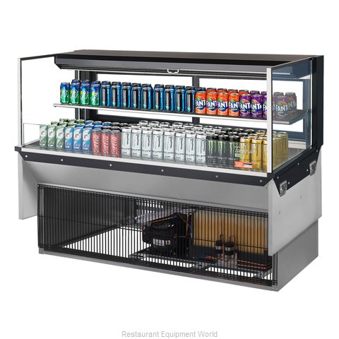 Turbo Air TOM-60L-UFD-W(B)-2SI-N Display Case, Refrigerated, Drop In