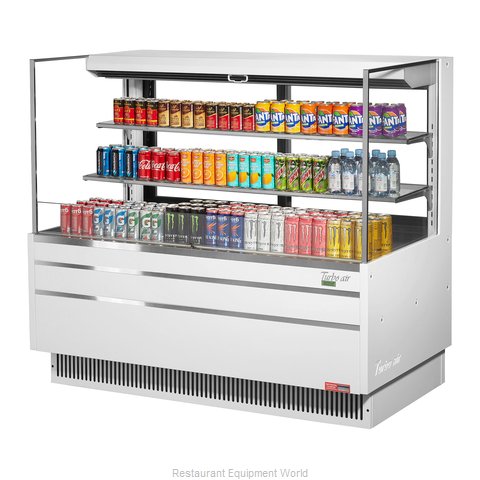 Turbo Air TOM-60L-UFD-W(B)-3S-N Merchandiser, Open Refrigerated Display