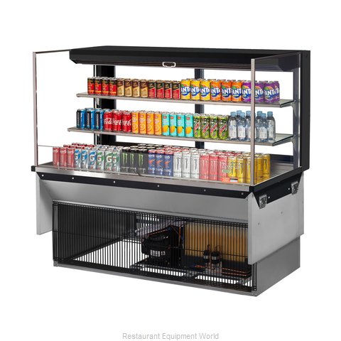 Turbo Air TOM-60L-UFD-W(B)-3SI-N Display Case, Refrigerated, Drop In