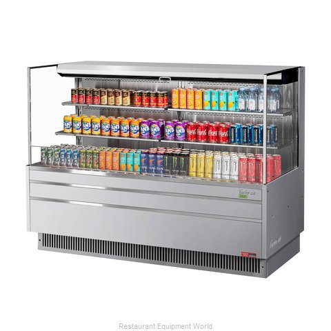 Turbo Air TOM-72L-UF-S-3S-N Merchandiser, Open Refrigerated Display