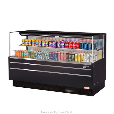 Turbo Air TOM-72L-UF-W(B)-2S-N Merchandiser, Open Refrigerated Display