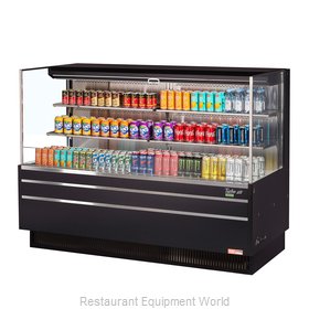 Turbo Air TOM-72L-UF-W(B)-3S-N Merchandiser, Open Refrigerated Display