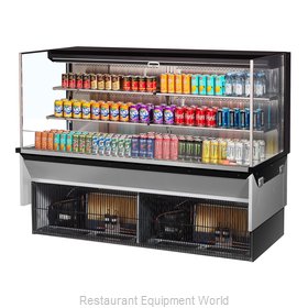 Turbo Air TOM-72L-UF-W(B)-3SI-N Display Case, Refrigerated, Drop In