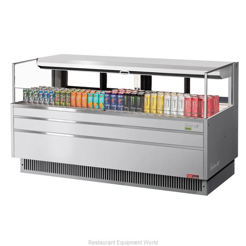 Turbo Air TOM-72L-UFD-S-1S-N Merchandiser, Open Refrigerated Display