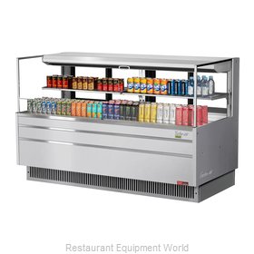 Turbo Air TOM-72L-UFD-S-2S-N Merchandiser, Open Refrigerated Display